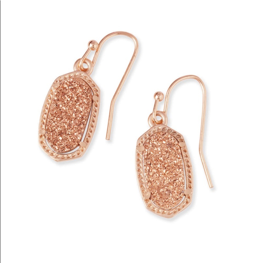 Kendra Scott Lee Rose Gold Drop Earrings